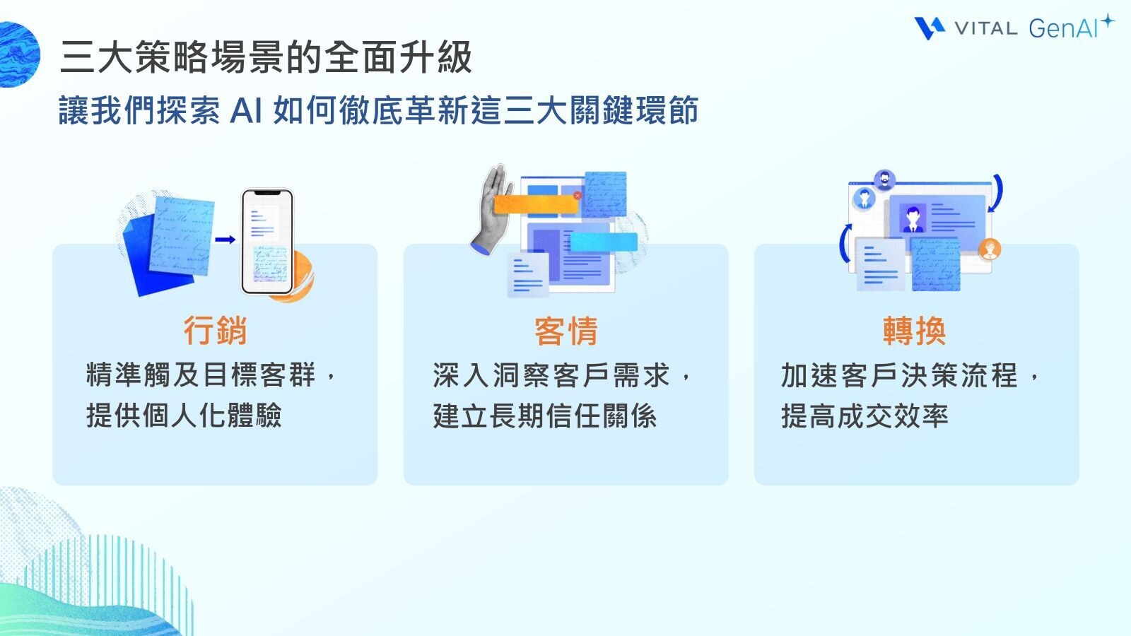 三大策略場景的升級