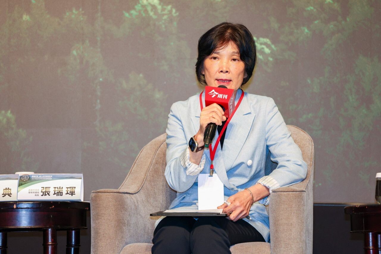 高雄市政府環保局長張瑞琿參與《今周刊》「ESG永續台灣第六屆國際高峰會」的座談。陳睿緯攝影