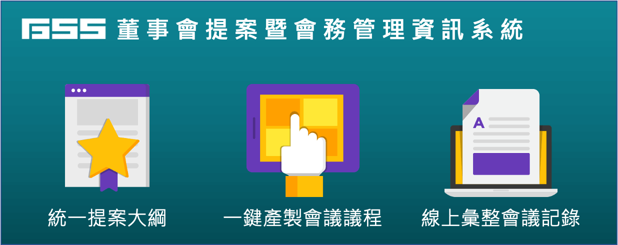 董事會提案暨會務管理資訊系統